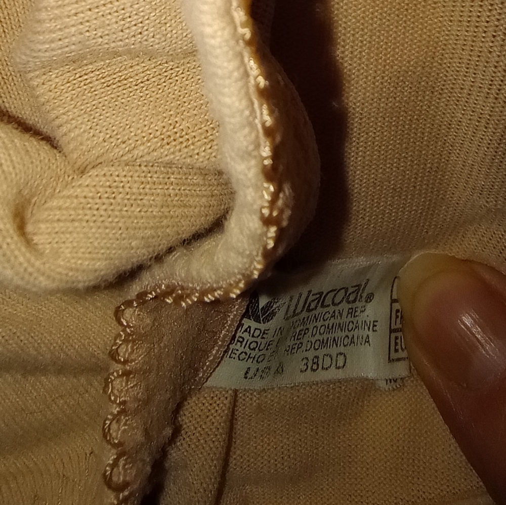 WACOAL 38DD Soft Embrace Front Close Bra Beige Underwire Racerback Basic - Picture 6 of 6